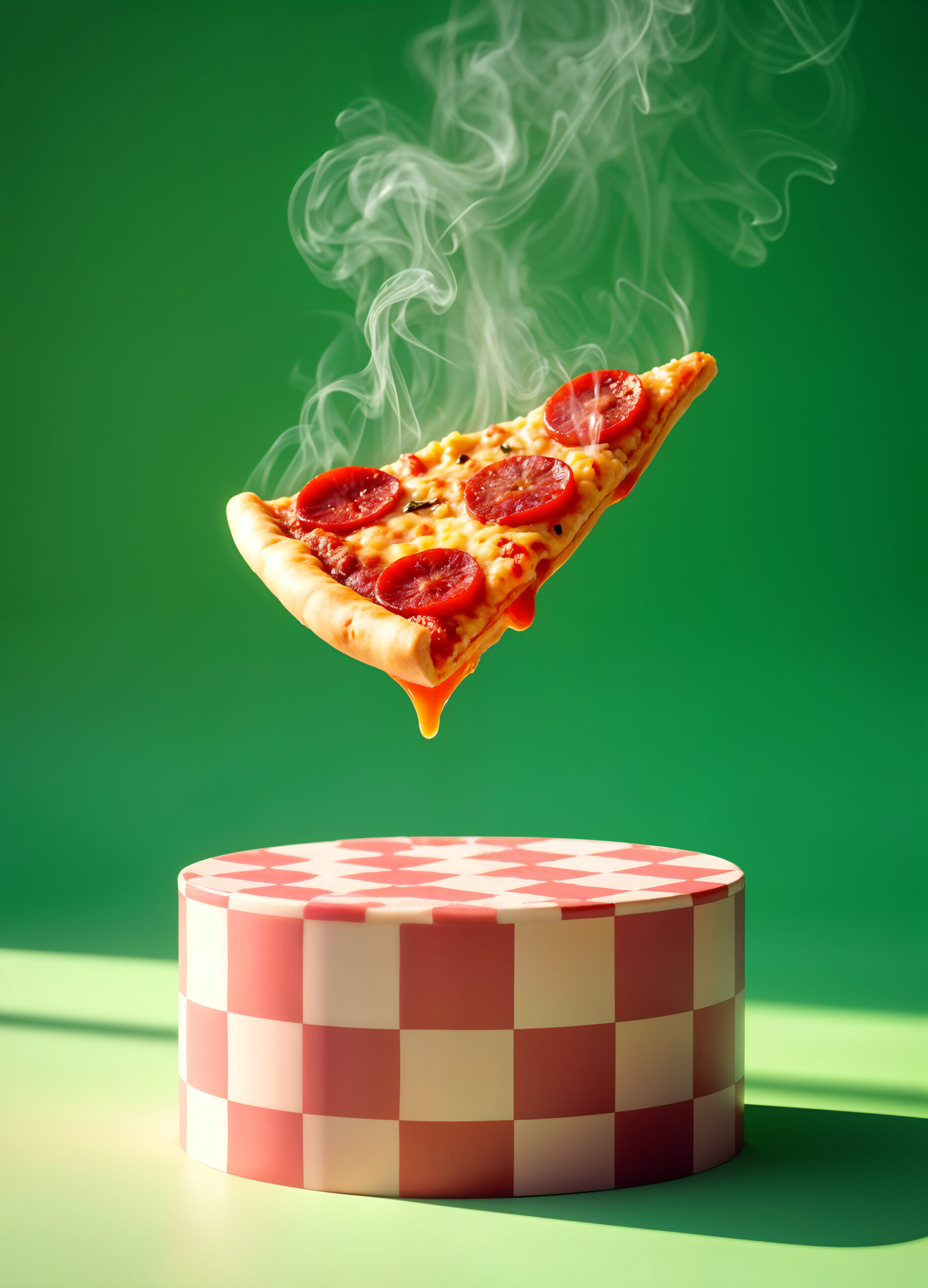 still life colorful pizza dish